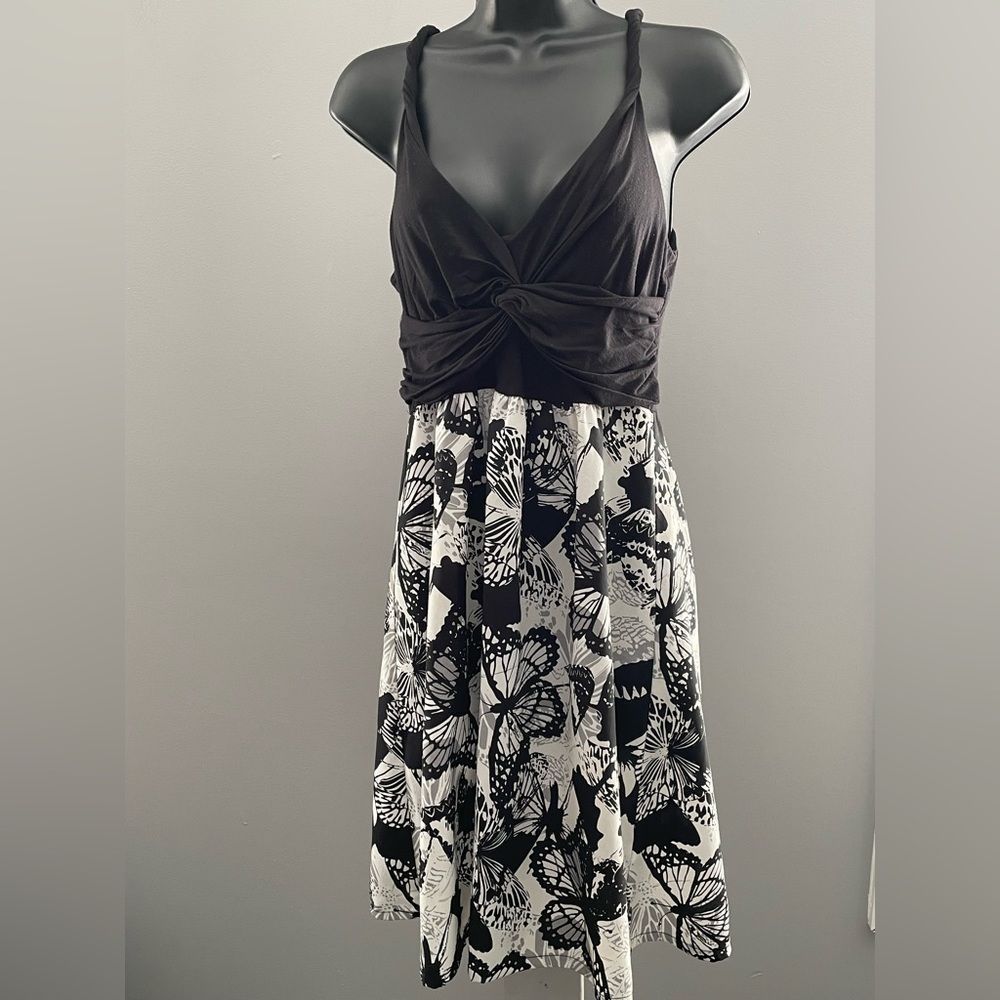 New York & Company Womens Black/White Dress, size S